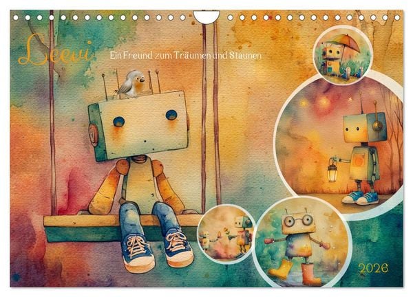 Leevi - Ein Freund zum Träumen und Staunen (Wandkalender 2026 DIN A4 quer), CALVENDO Monatskalender