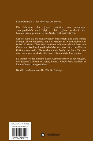 Produktbild: Matutinale I