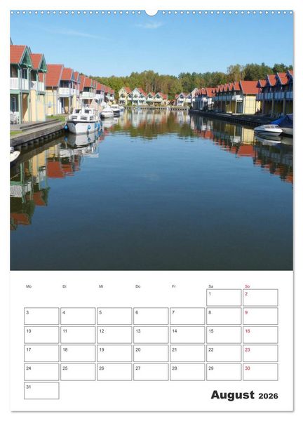 Produktbild: Rheinsberg mit Hafendorf (Wandkalender 2026 DIN A2 hoch), CALVENDO Monatskalender