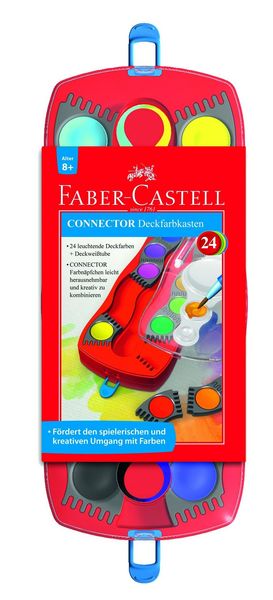Produktbild: Faber-Castell Farbkasten Connector 24 Farben D 8+