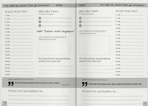 Produktbild: Das Erfolgsjournal - Ich liebe es, meine Ziele zu erreichen, das pers&ouml;nliche & offizielle Journal von Philip Hopf, Erfolgsplaner f&uuml;r Disziplin, Fokus & Klarheit, Tagesplanung, Dankbarkeit, Zielsetzung & Produktivit&auml;t steigern