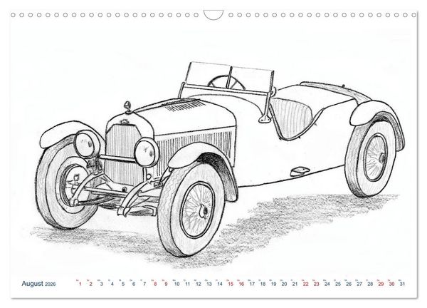 Produktbild: Vintage Sports Cars (Wandkalender 2026 DIN A3 quer), CALVENDO Monatskalender