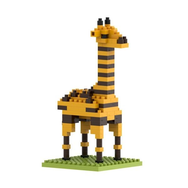 Produktbild: BRIXIES 200288 - Giraffe, 3D Konstruktionsbausatz aus Ministeinen, 111 Teile