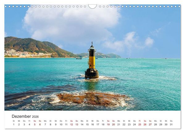 Produktbild: Busan - Hafenstadt in S&uuml;dkorea (Wandkalender 2026 DIN A3 quer), CALVENDO Monatskalender