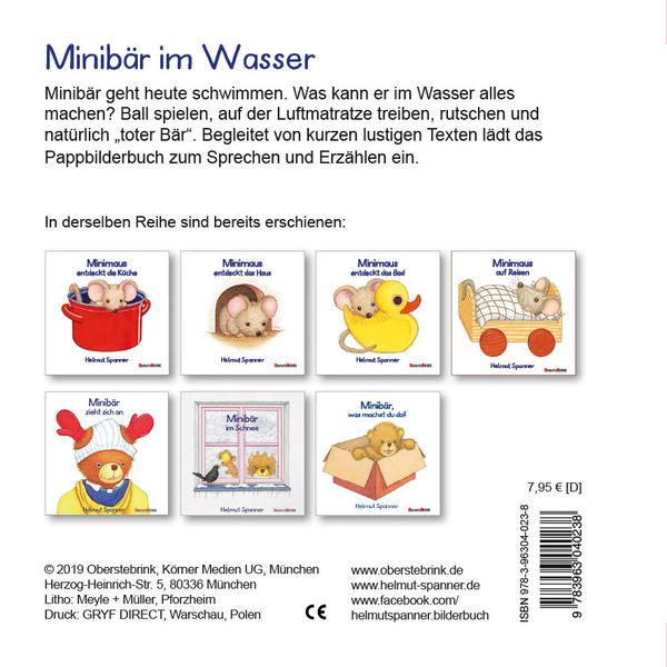 Produktbild: Minib&auml;r im Wasser