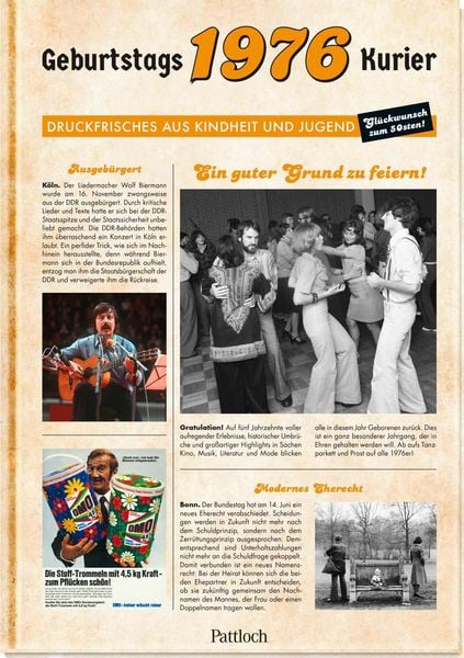Produktbild: 1976 &ndash; Geburtstagskurier