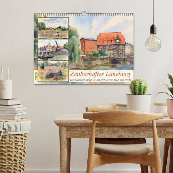 Produktbild: Zauberhaftes L&uuml;neburg (Wandkalender 2026 DIN A3 quer), CALVENDO Monatskalender