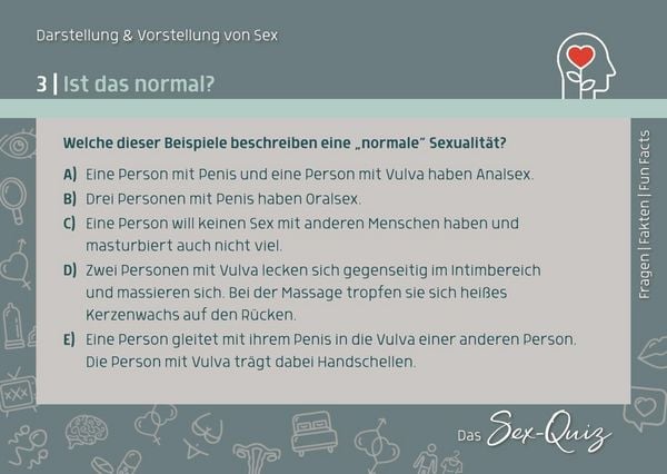 Produktbild: Das Sex-Quiz f&uuml;r Schule und Jugendarbeit