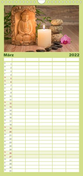 Produktbild: Urlaub f&uuml;r die Sinne - Familienplaner hoch (Wandkalender 2022 , 21 cm x 45 cm, hoch)