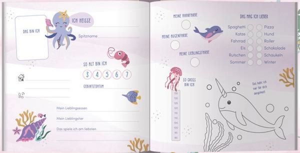 Produktbild: Kindergarten Freundebuch Meerjungfrau