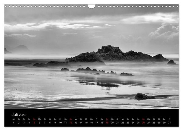Produktbild: Das Licht in Schwarz und Wei&szlig; (Wandkalender 2026 DIN A3 quer), CALVENDO Monatskalender