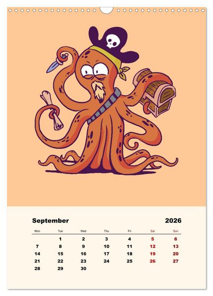 Produktbild: The Funny Pirates (Wall Calendar 2026 DIN A3 portrait), CALVENDO 12 Month Wall Calendar