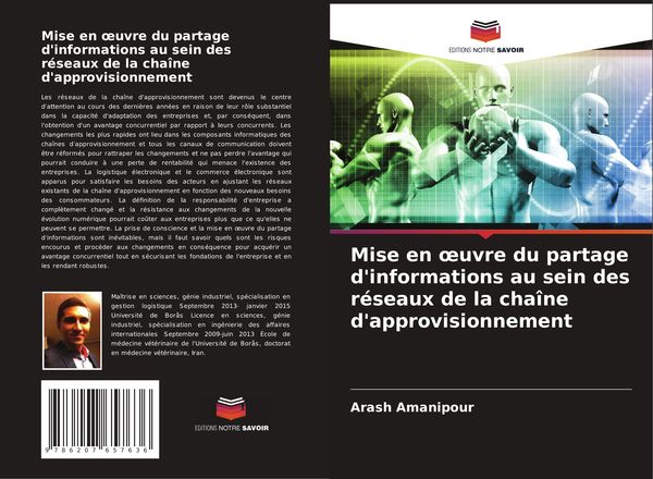 Produktbild: Mise en &iquest;uvre du partage d'informations au sein des r&eacute;seaux de la cha&icirc;ne d'approvisionnement