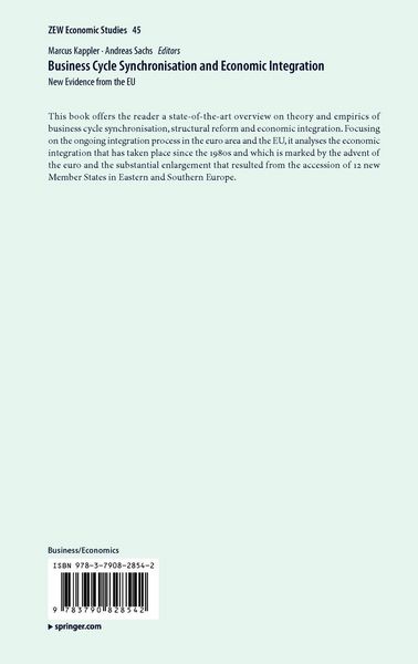 Produktbild: Business Cycle Synchronisation and Economic Integration