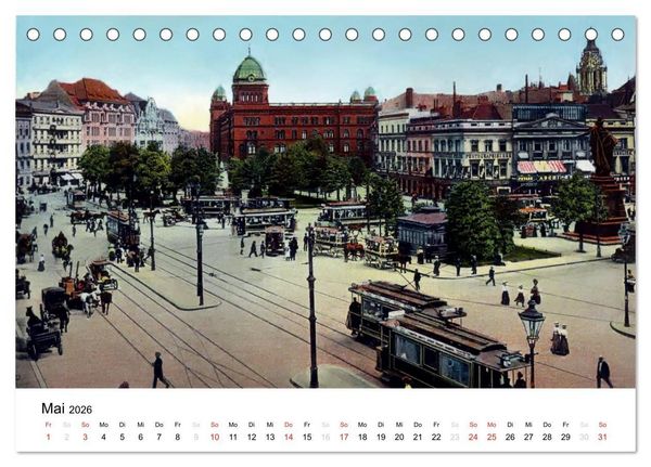 Produktbild: Farbige Gr&uuml;&szlig;e aus dem alten Berlin - Die sch&ouml;nsten Postkarten der Kaiserzeit (Tischkalender 2026 DIN A5 quer), CALVENDO Monatskalender