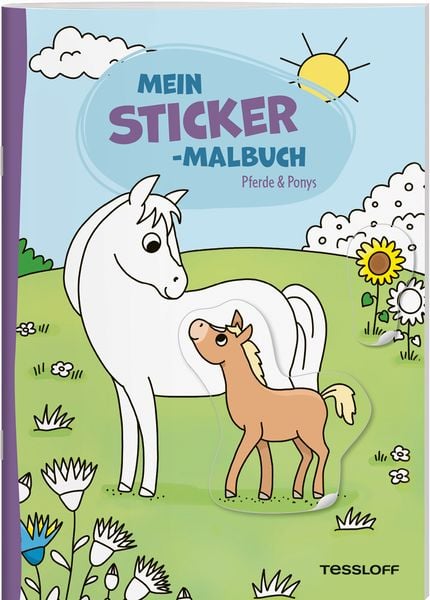 Mein Sticker-Malbuch. Pferde & Ponys, Geheftet von Carmen Eisendle, Tessloff Verlag Ragnar Tessloff GmbH & Co. KG, 9783788646967