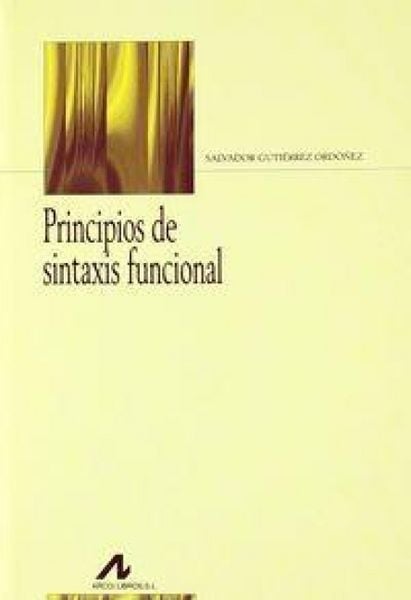 Produktbild: Principios de sintaxis funcional