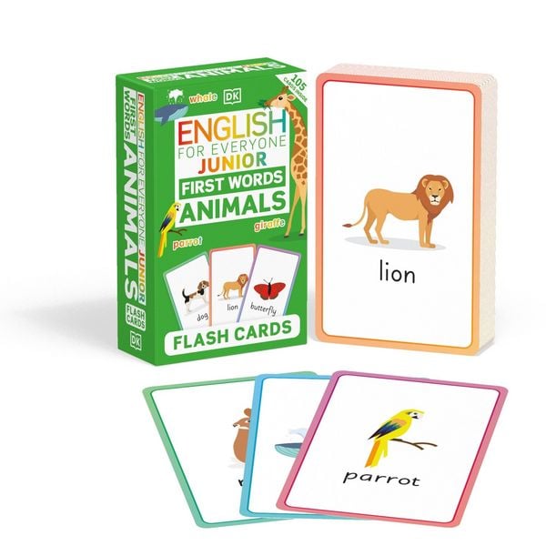 Produktbild: English for Everyone Junior First Words Animals Flash Cards