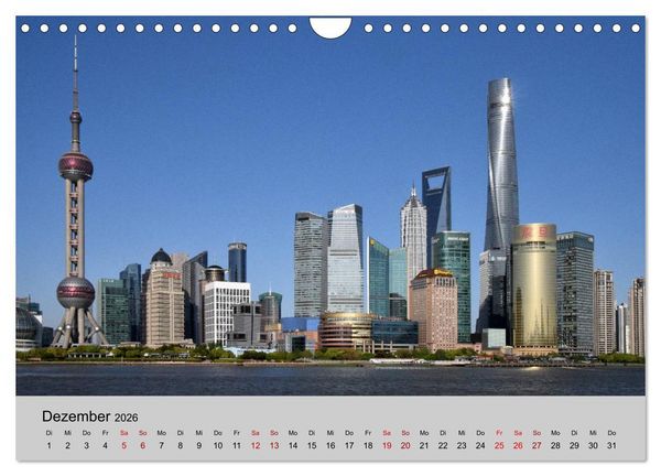 Produktbild: China-Impressionen (Wandkalender 2026 DIN A4 quer), CALVENDO Monatskalender