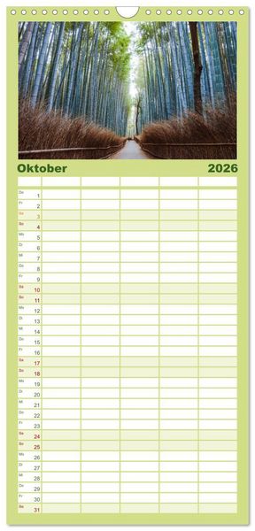 Produktbild: Familienplaner 2026 - Traumhafte Wege - Matteo Colombo mit 5 Spalten (Wandkalender, 21 x 45 cm) CALVENDO