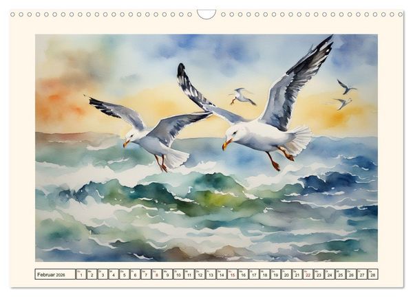 Produktbild: Facetten des Meeres (Wandkalender 2026 DIN A3 quer), CALVENDO Monatskalender