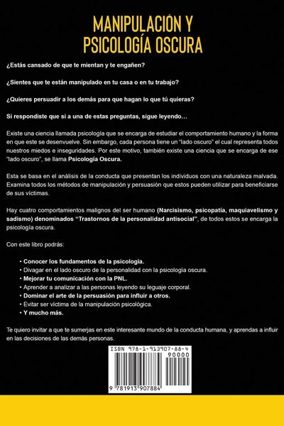 Produktbild: Manipulaci&oacute;n y Psicolog&iacute;a Oscura (Manipulation & Dark Psychology)