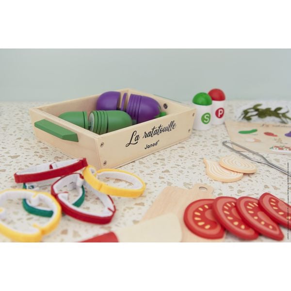 Produktbild: Ratatouille-Kochset &ndash; Mediterranes Gem&uuml;se-Spielset aus Holz