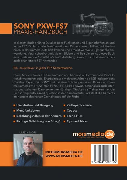 Produktbild: Das Sony PXW-FS7 Praxishandbuch