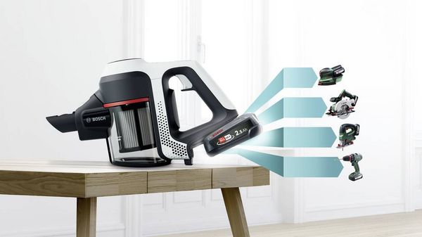 Produktbild: Bosch Haushalt Unlimited BKS611MTB Akku-Handstaubsauger inkl. Akku, inkl. Ladeger&auml;t, inkl. Mini-Turbob&uuml;rste, Beutellos