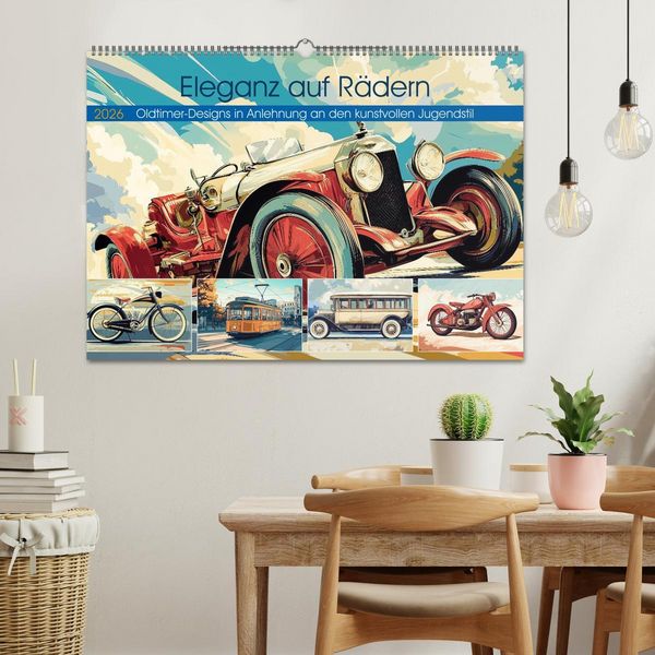 Produktbild: Eleganz auf R&auml;dern (Wandkalender 2026 DIN A2 quer), CALVENDO Monatskalender