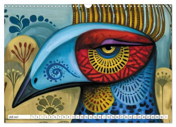 Produktbild: Schr&auml;ge V&ouml;gel im Blick (Wandkalender 2027 DIN A3 quer), CALVENDO Monatskalender