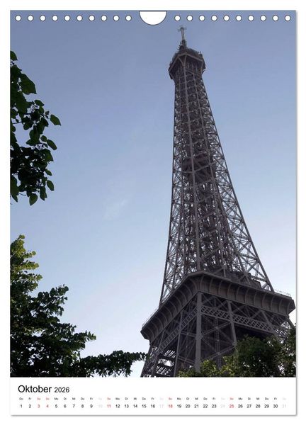 Produktbild: Unterwegs in Paris (Wandkalender 2026 DIN A4 hoch), CALVENDO Monatskalender