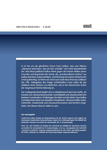 Produktbild: Franz Kafka revisited