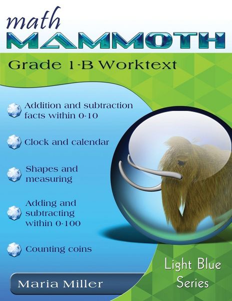 Produktbild: Math Mammoth Grade 1-B Worktext