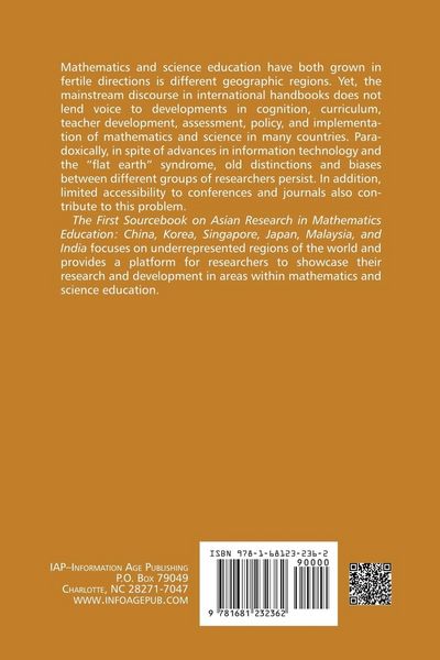 Produktbild: The First Sourcebook on Asian Research in Mathematics Education