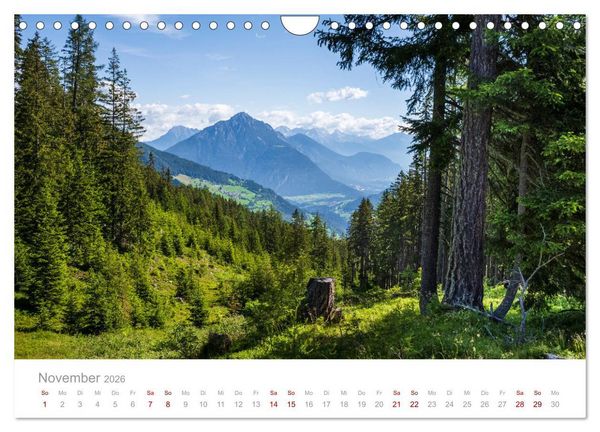 Produktbild: Die Alpen - Wandern durch die sch&ouml;nste Bergregion Europas. (Wandkalender 2026 DIN A4 quer), CALVENDO Monatskalender