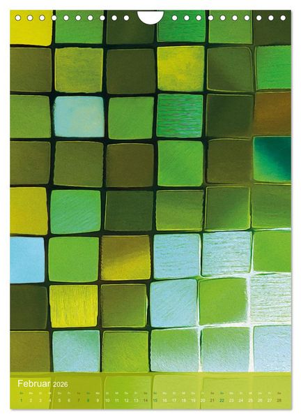 Produktbild: MOSAIK-VISIONEN (Wandkalender 2026 DIN A4 hoch), CALVENDO Monatskalender