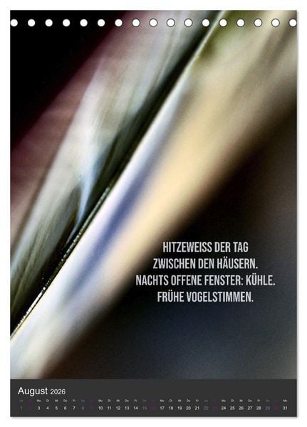 Produktbild: AugenweiTe Bilder.Texte.Inspirationen (Tischkalender 2026 DIN A5 hoch), CALVENDO Monatskalender