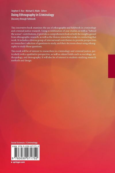 Produktbild: Doing Ethnography in Criminology