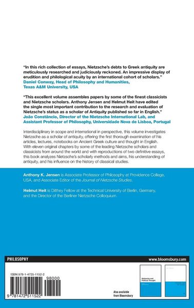 Produktbild: Nietzsche as a Scholar of Antiquity