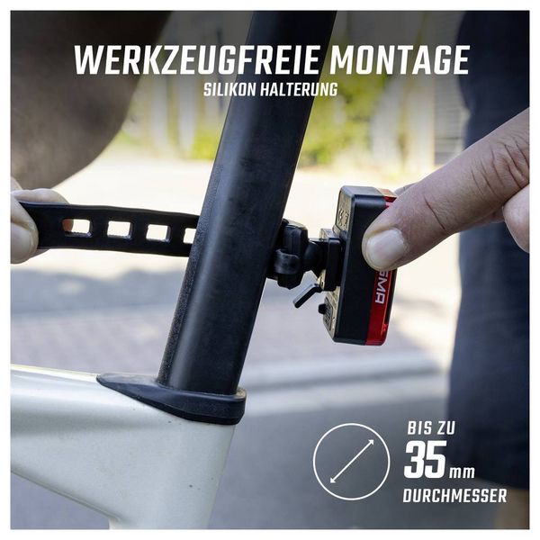 Produktbild: Sigma Fahrrad-R&uuml;cklicht HIRO 70 COB LED akkubetrieben