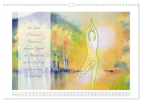 Produktbild: Yoga Elementarkr&auml;fte - Yoga Asanas zu den vier Elementen (Wandkalender 2026 DIN A3 quer), CALVENDO Monatskalender