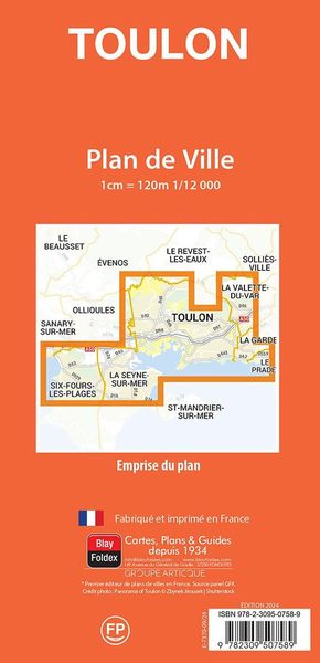 Produktbild: Toulon : Plan de Ville (Edition 2024)