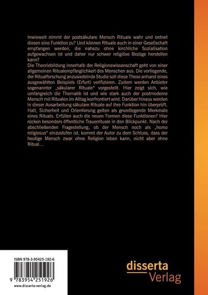 Produktbild: Riten und Rituale der Postmoderne: Am Beispiel des Bistums Erfurt