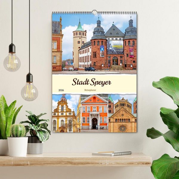 Produktbild: Stadt Speyer - Reiseplaner (Wandkalender 2026 DIN A2 hoch), CALVENDO Monatskalender