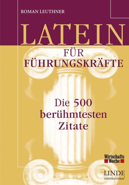 Produktbild: Latein für Führungskräfte