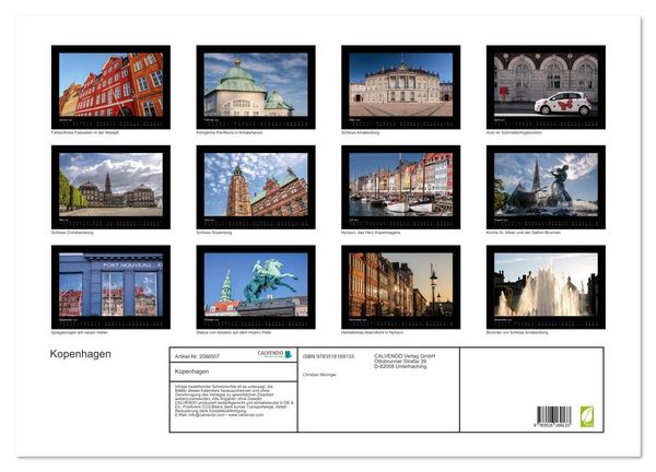 Produktbild: Kopenhagen (Wandkalender 2026 DIN A2 quer), CALVENDO Monatskalender