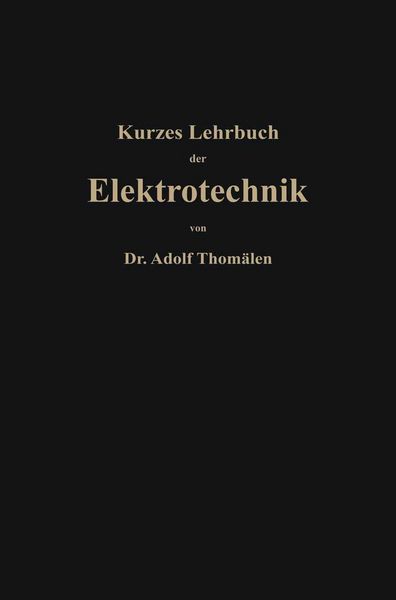 Produktbild: Kurzes Lehrbuch der Elektrotechnik