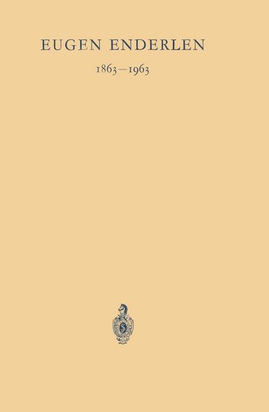 Produktbild: Eugen Enderlen 1863-1963
