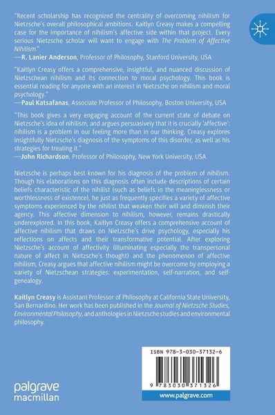 Produktbild: The Problem of Affective Nihilism in Nietzsche
